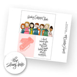 Baby-Sitters Club Digital Journal Cards