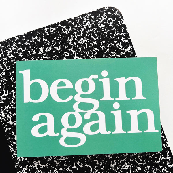 Begin Again – The Shiny Bits